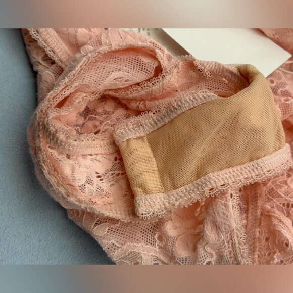 🆕 ZIMMERMANN 🧿 NWT Lace Long Sleeve Bodysuit, Blush - Sz 0 US 4 - Picture 15 of 15
